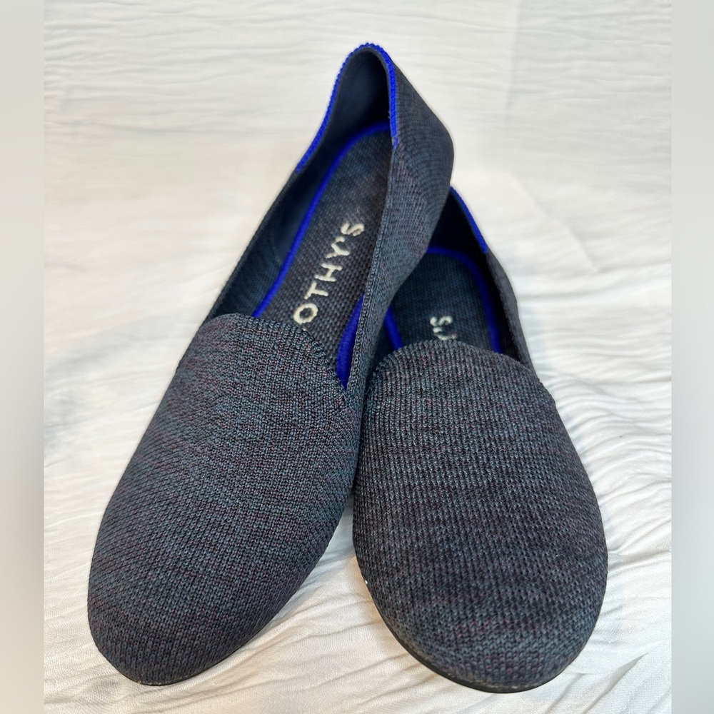 Rothy's Navy Loafer Shoes Round Toe‎ Women's 6.5